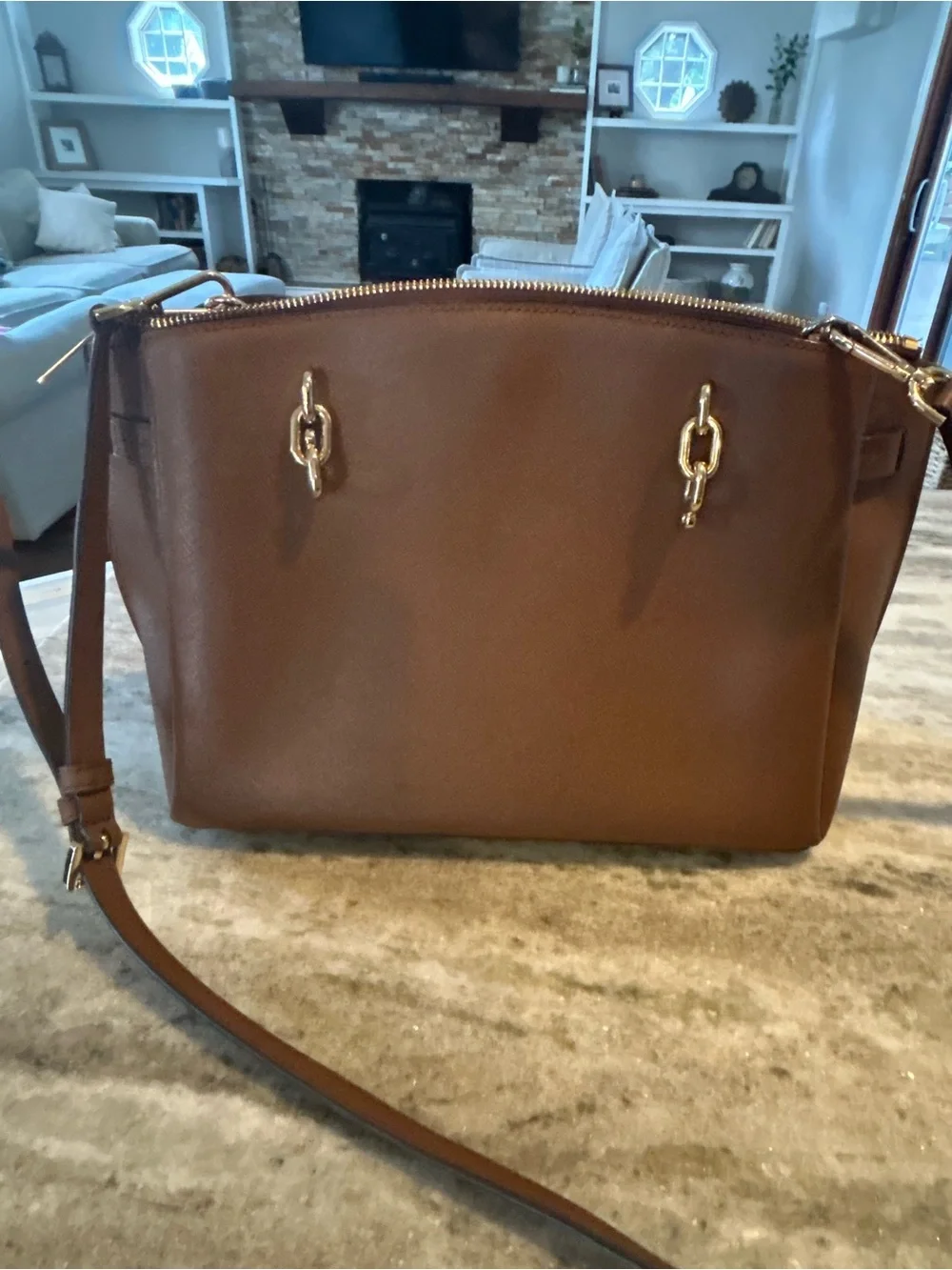 Michael Kors structured leather